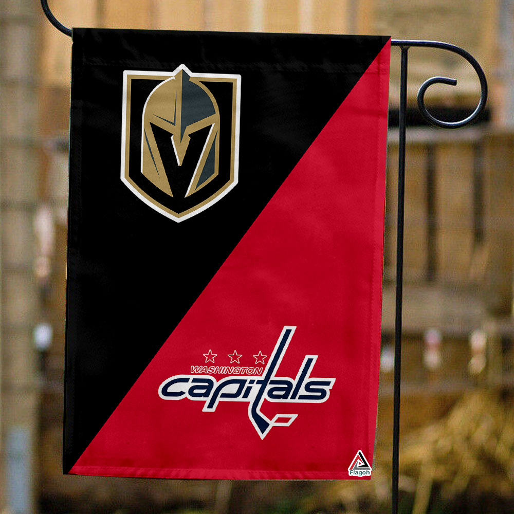 Golden Knights vs Capitals House Divided Flag, NHL House Divided Flag