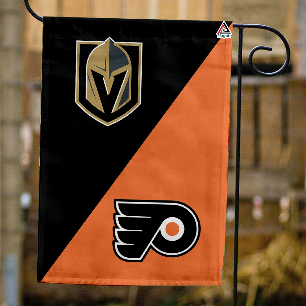 Golden Knights vs Flyers House Divided Flag, NHL House Divided Flag