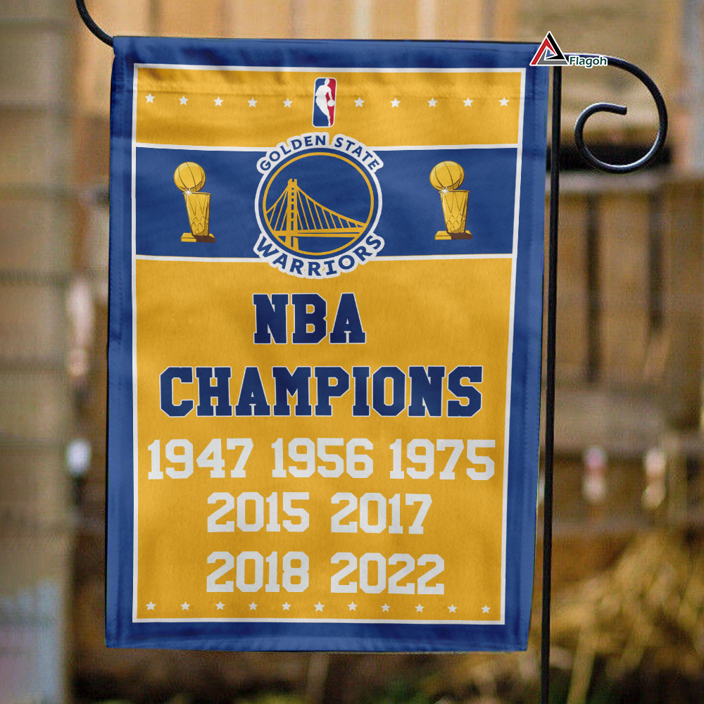 Golden State Warriors Championship Flag, NBA Champions Banner, NBA Premium Flag