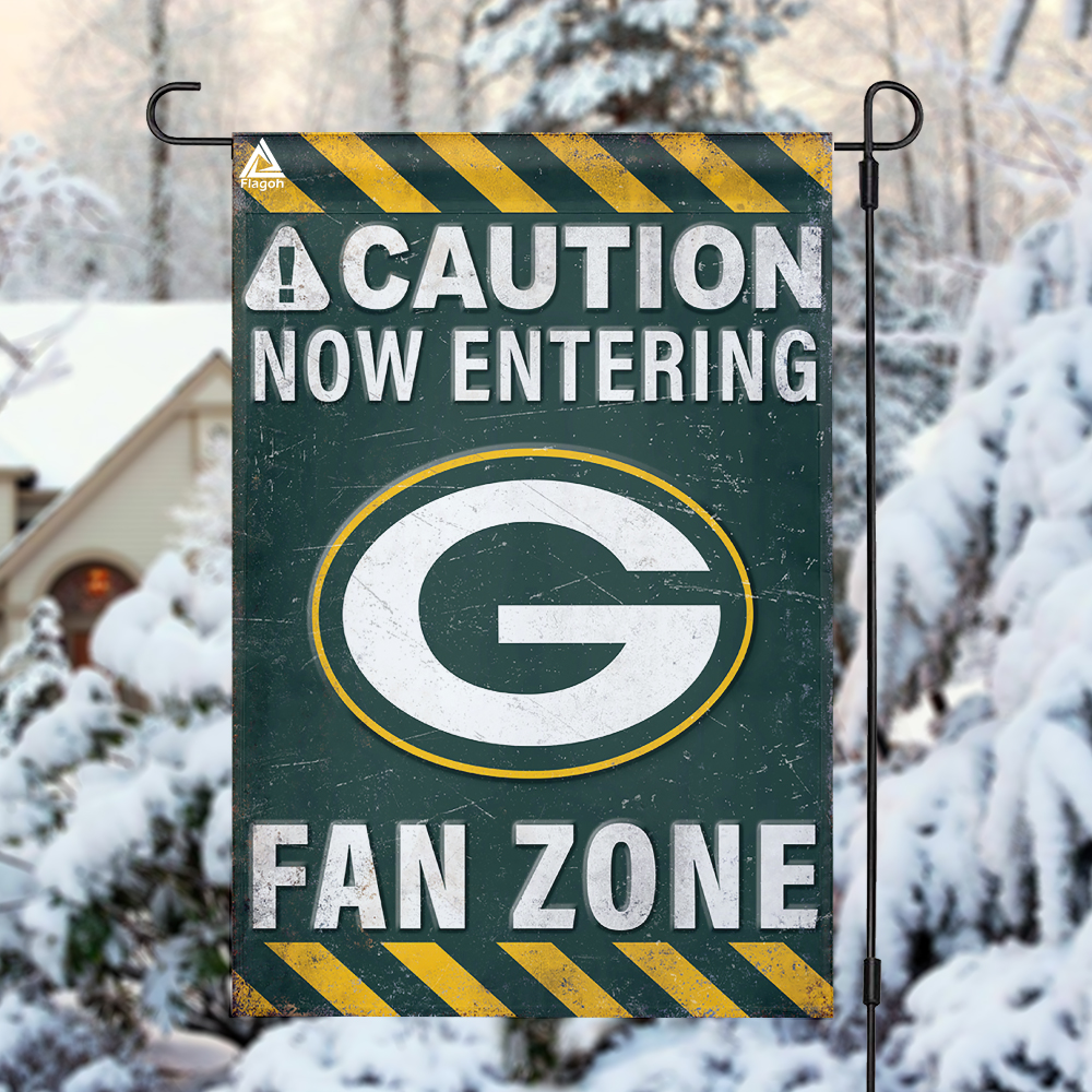 Green Bay Packers Fan Zone Flag, NFL Welcome Sport Flag