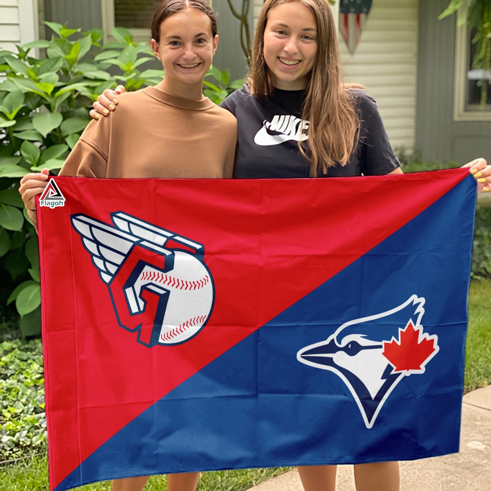 Guardians vs Blue Jays House Divided Flag, MLB House Divided Flag - Image 4