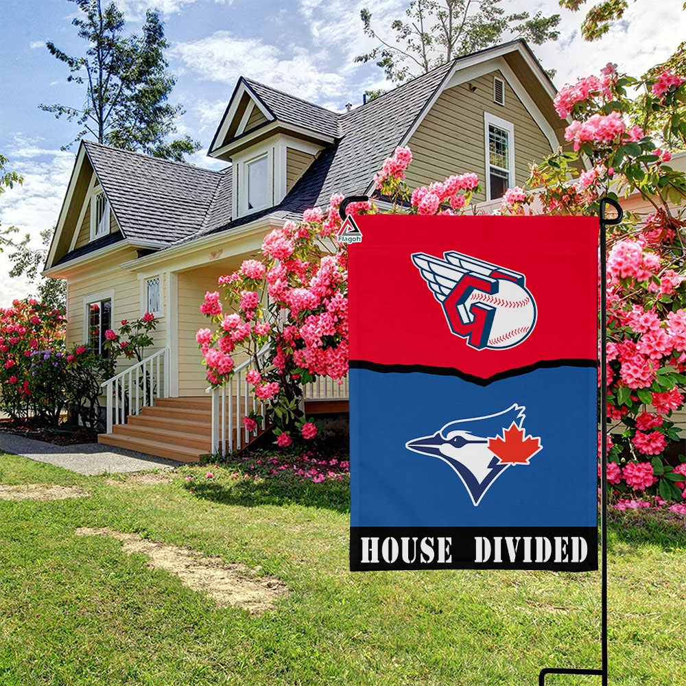 Guardians vs Blue Jays House Divided Flag, MLB House Divided Flag - Image 3