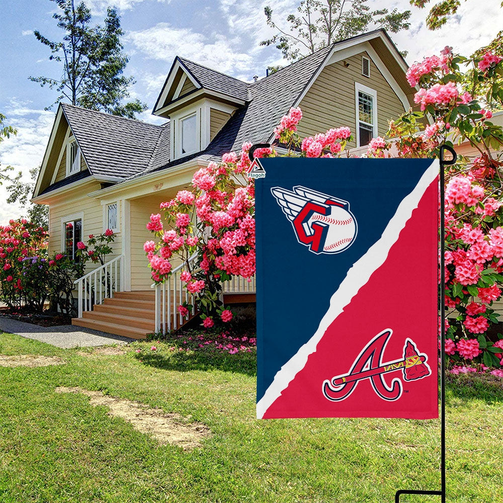 Guardians vs Braves House Divided Flag, MLB House Divided Flag - Image 3