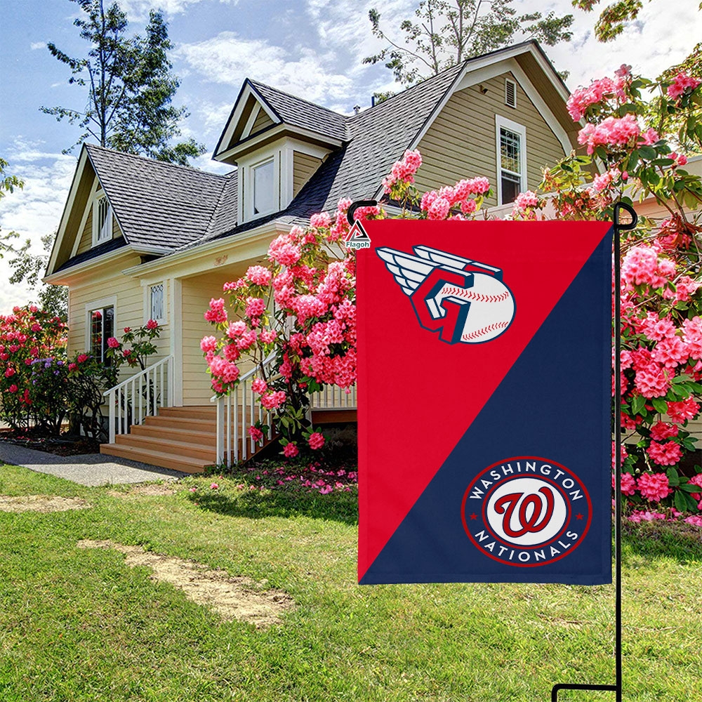 Guardians vs Nationals House Divided Flag, MLB House Divided Flag - Image 3