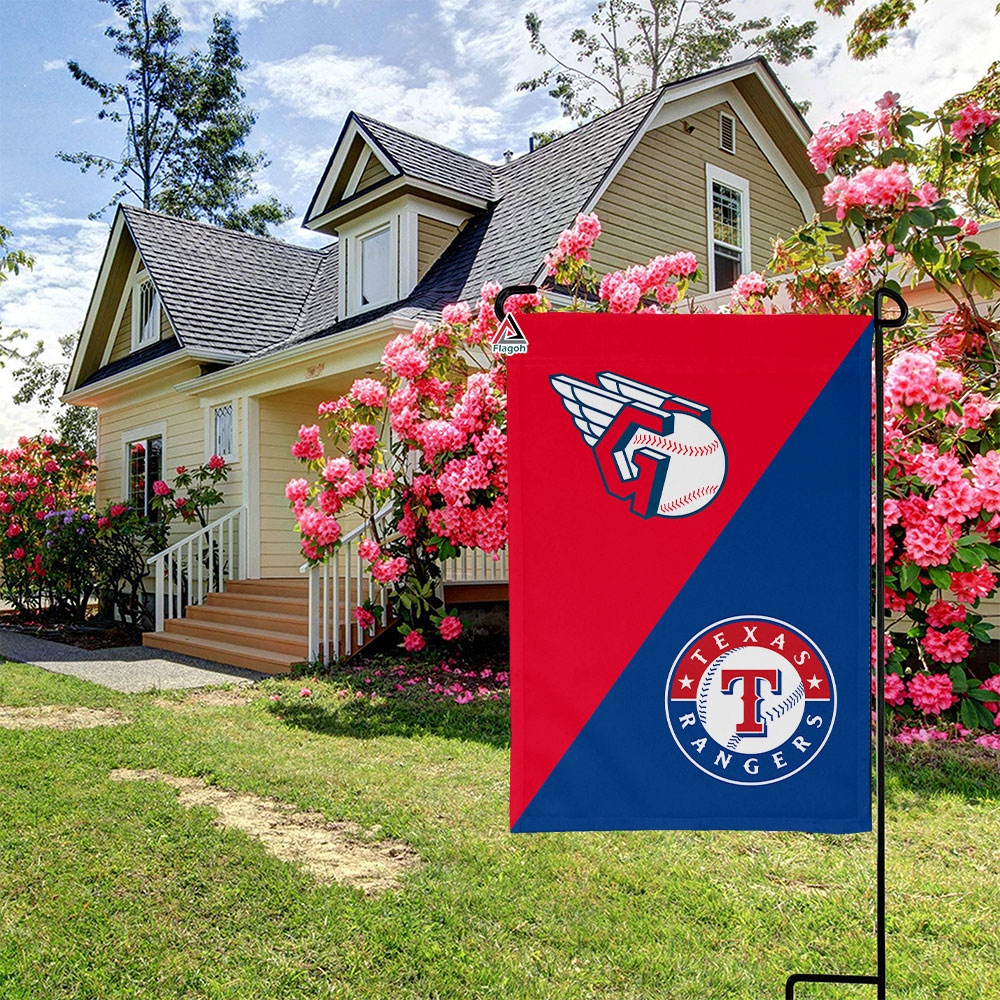 Guardians vs Rangers House Divided Flag, MLB House Divided Flag - Image 3