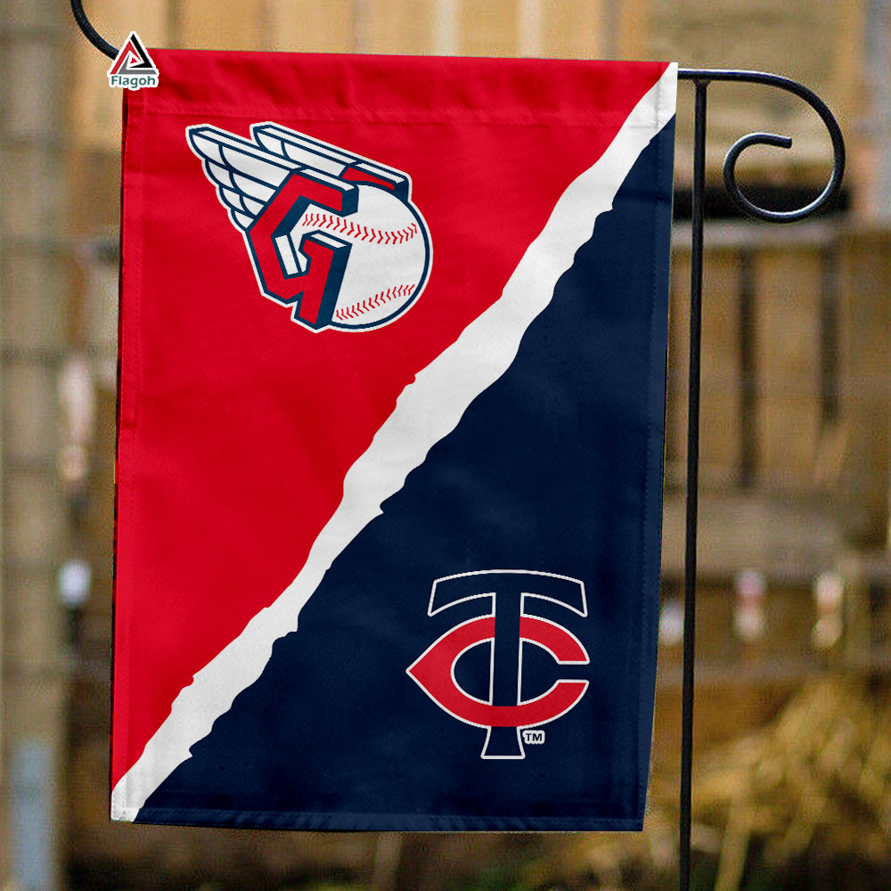 Guardians vs Twins House Divided Flag, MLB House Divided Flag