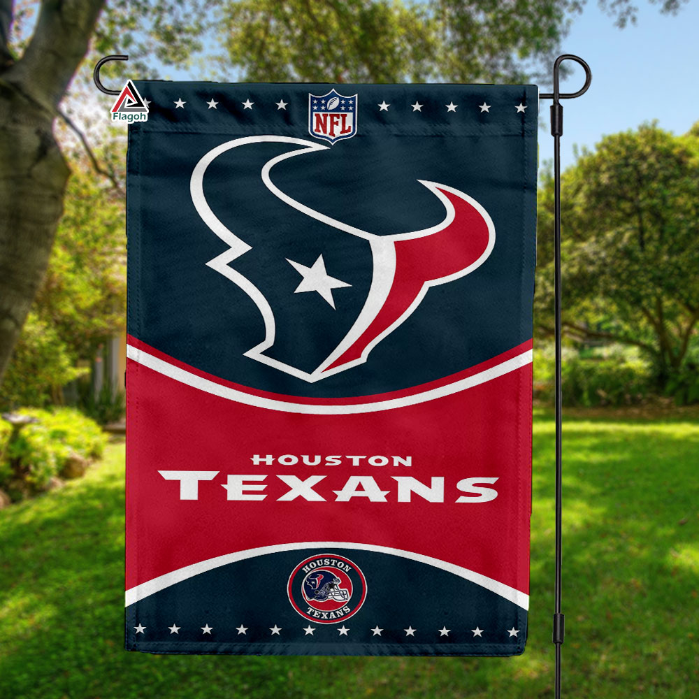 Houston Texans Football Team Flag, NFL Premium Two-sided Vertical Flag