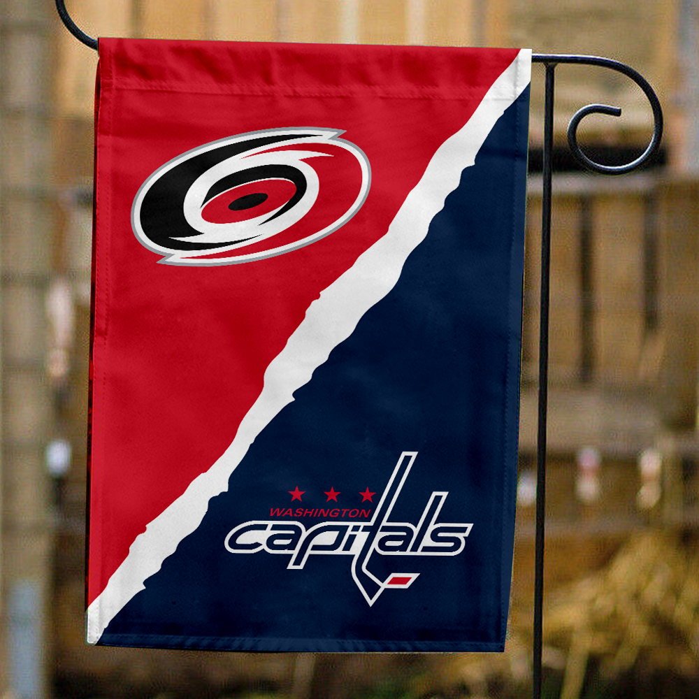 Hurricanes vs Capitals House Divided Flag, NHL House Divided Flag