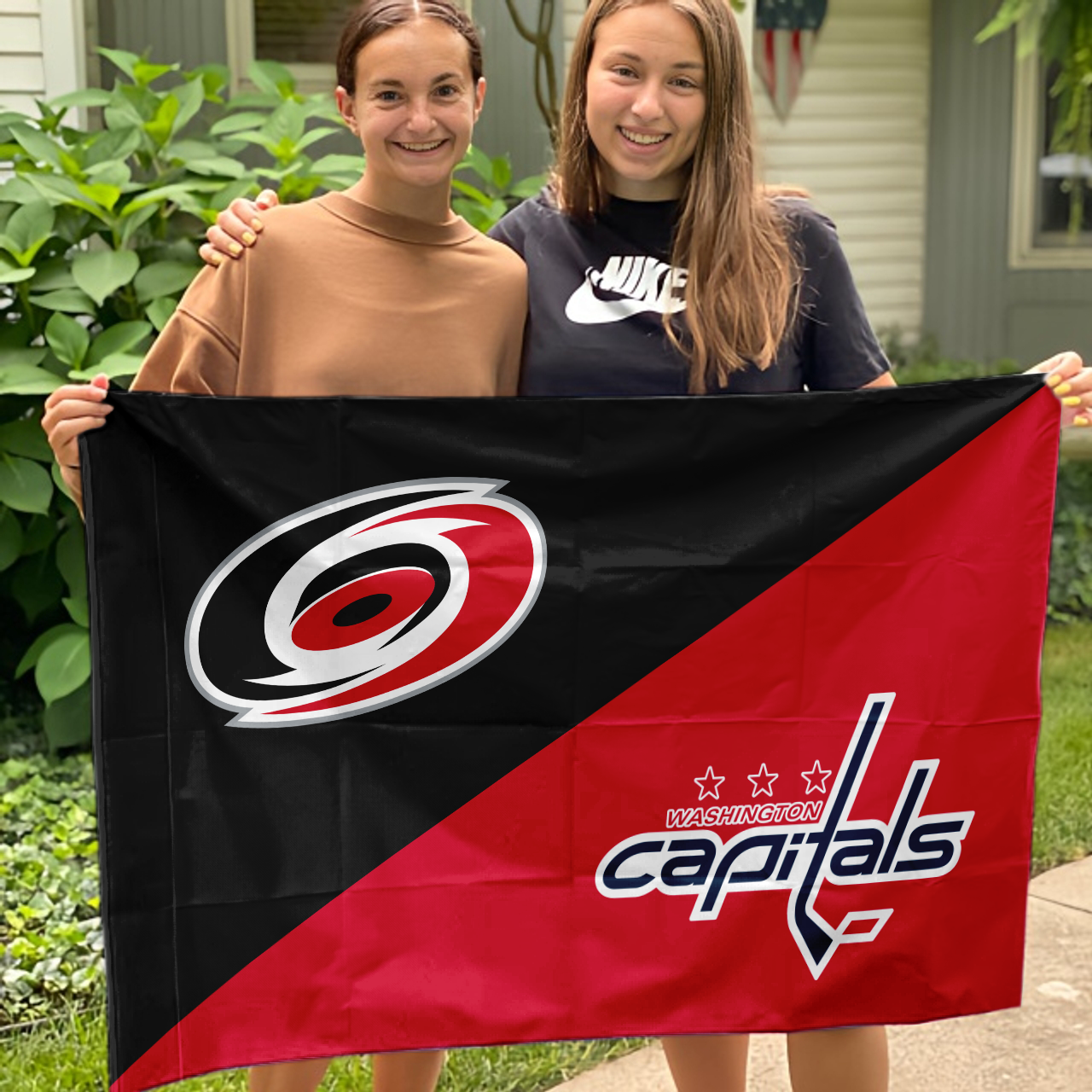 Hurricanes vs Capitals House Divided Flag, NHL House Divided Flag - Image 3