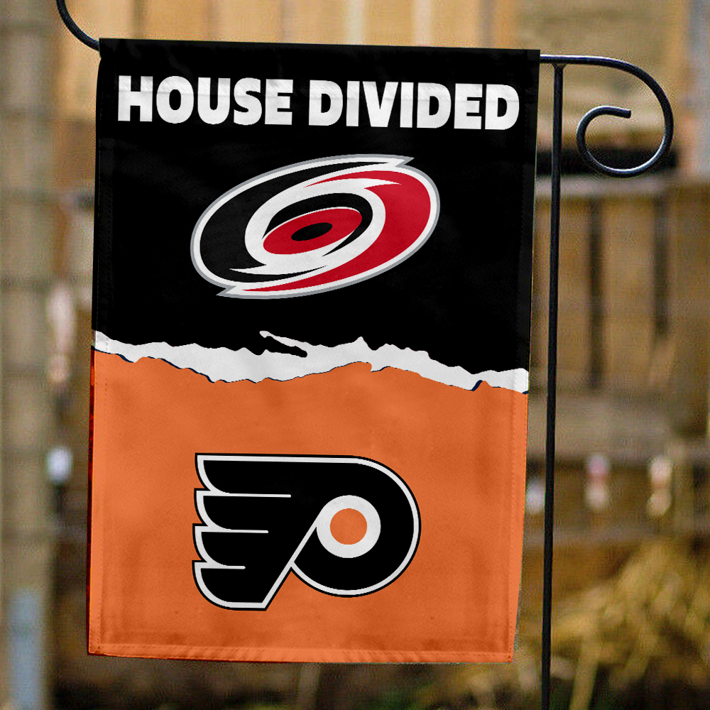 Hurricanes vs Flyers House Divided Flag, NHL House Divided Flag