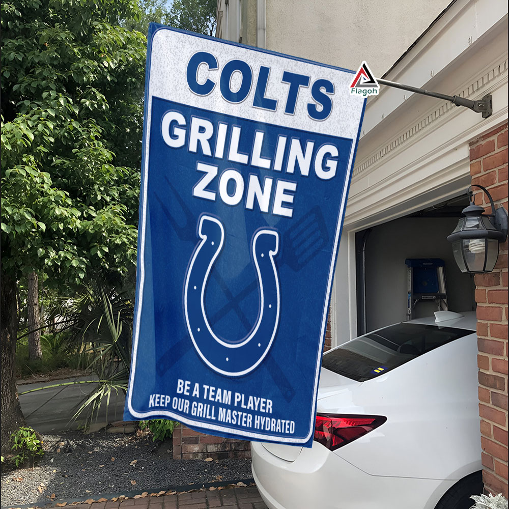 Indianapolis Colts Grilling Zone Flag, Colts Football Fans BBQ Flag - Image 3