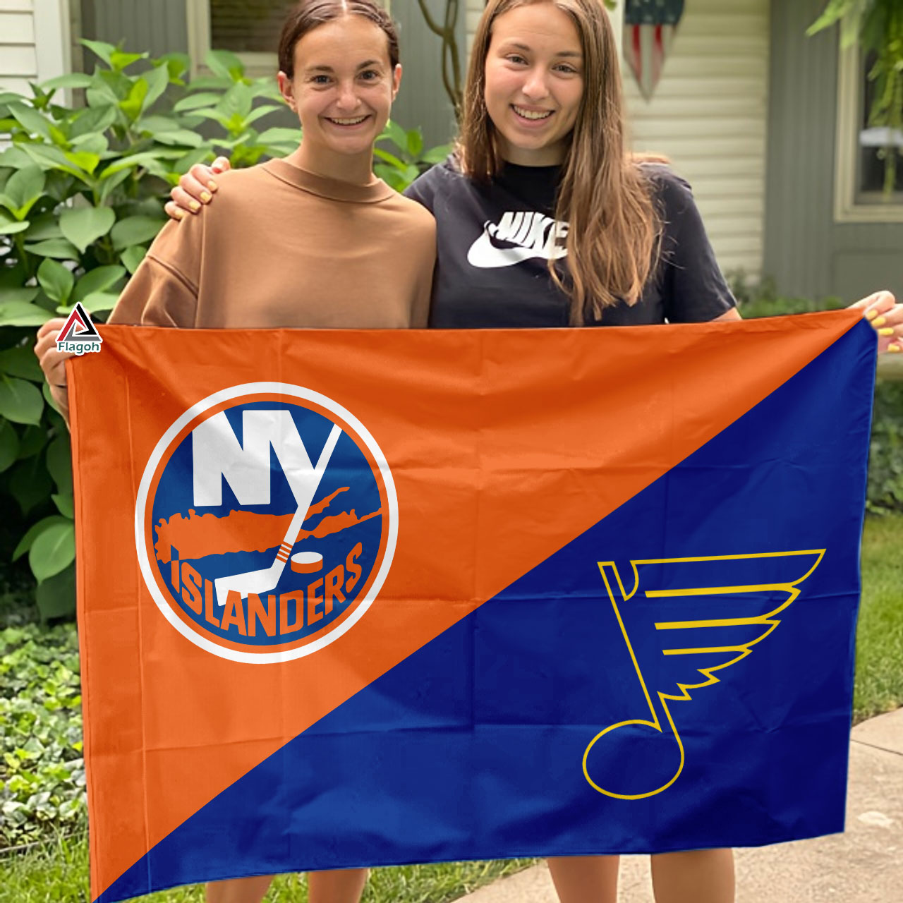 Islanders vs Blues House Divided Flag, NHL House Divided Flag - Image 3