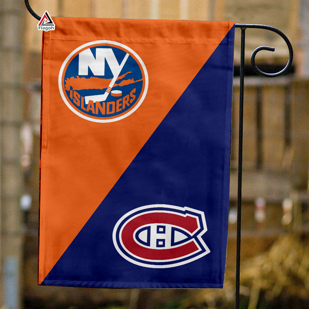 Islanders vs Canadiens House Divided Flag, NHL House Divided Flag