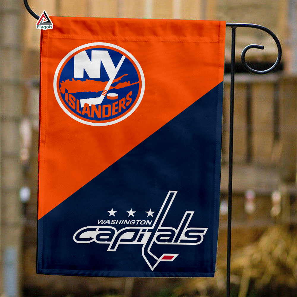 Islanders vs Capitals House Divided Flag, NHL House Divided Flag