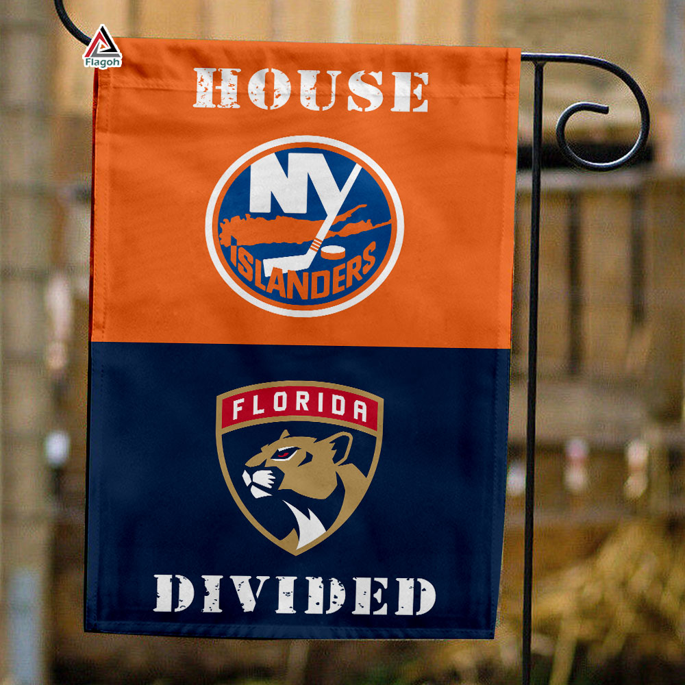 Islanders vs Panthers House Divided Flag, NHL House Divided Flag