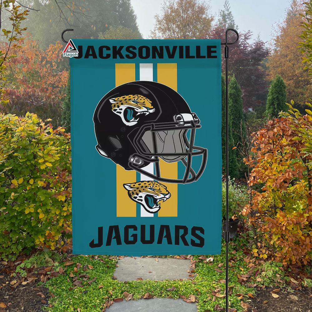 Jacksonville Jaguars Helmet Vertical Flag, Jaguars NFL Outdoor Flag - Image 4