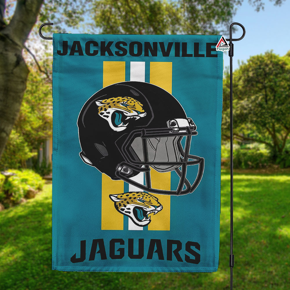 Jacksonville Jaguars Helmet Vertical Flag, Jaguars NFL Outdoor Flag