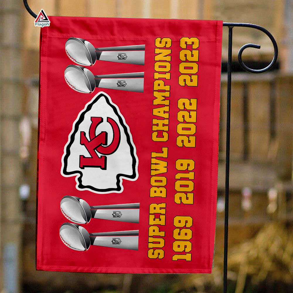 Kansas City Chiefs 2024 Super Bowl LVIII Champions Flag, NFL Flag