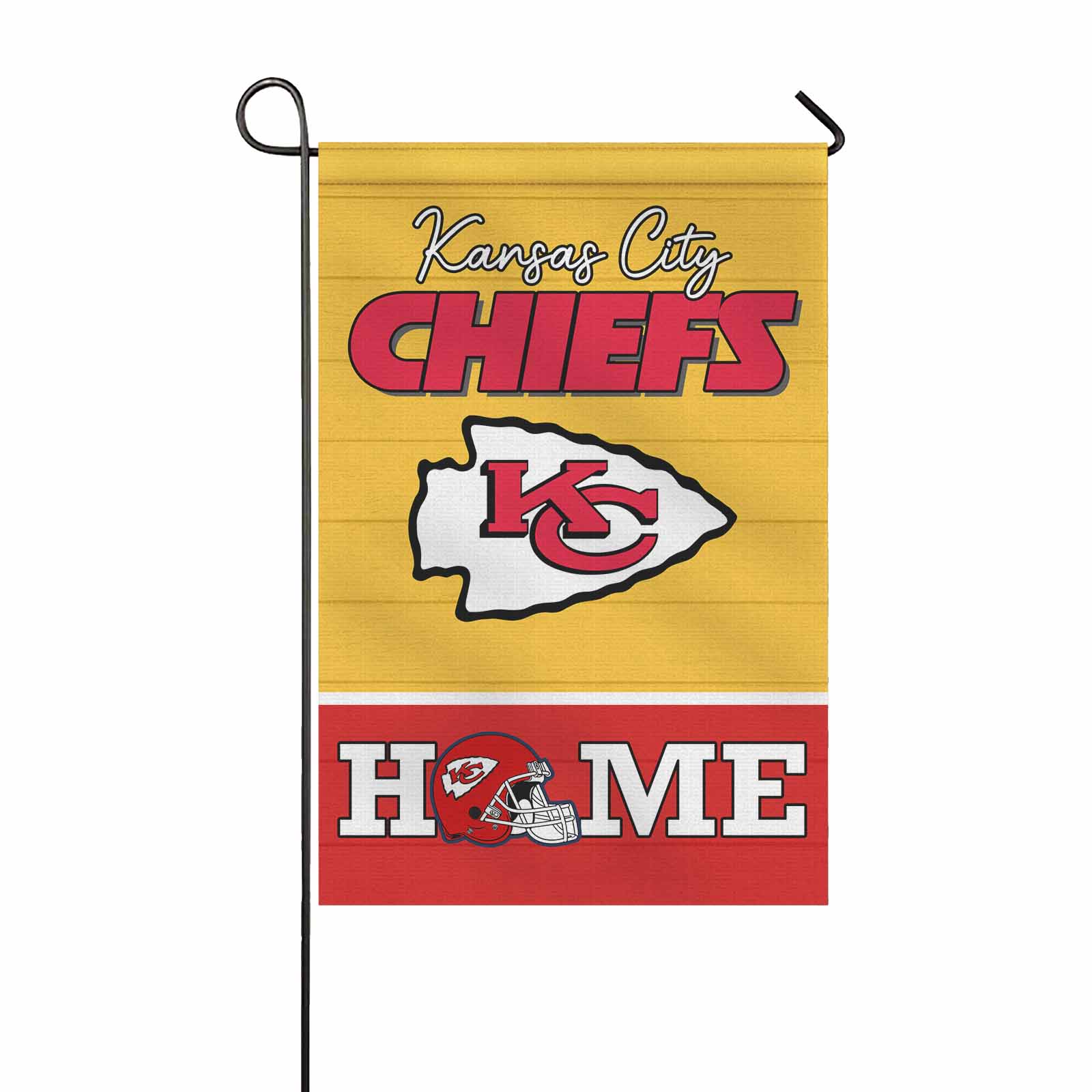 Kansas City Chiefs Football Flag, KC Wolf Mascot Personalized Football Fan Welcome Flags, Custom Family Name NFL Premium Decor - Image 4