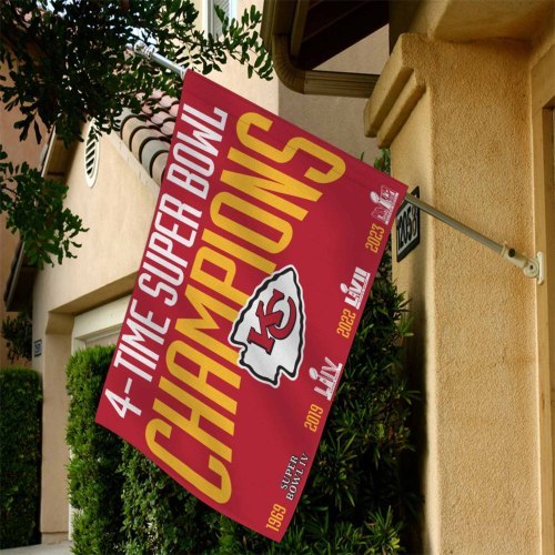 Kansas City Chiefs Super Bowl 2024 Champions Flag, NFL Flag - Image 3