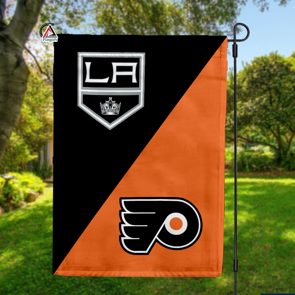 Kings vs Flyers House Divided Flag, NHL House Divided Flag