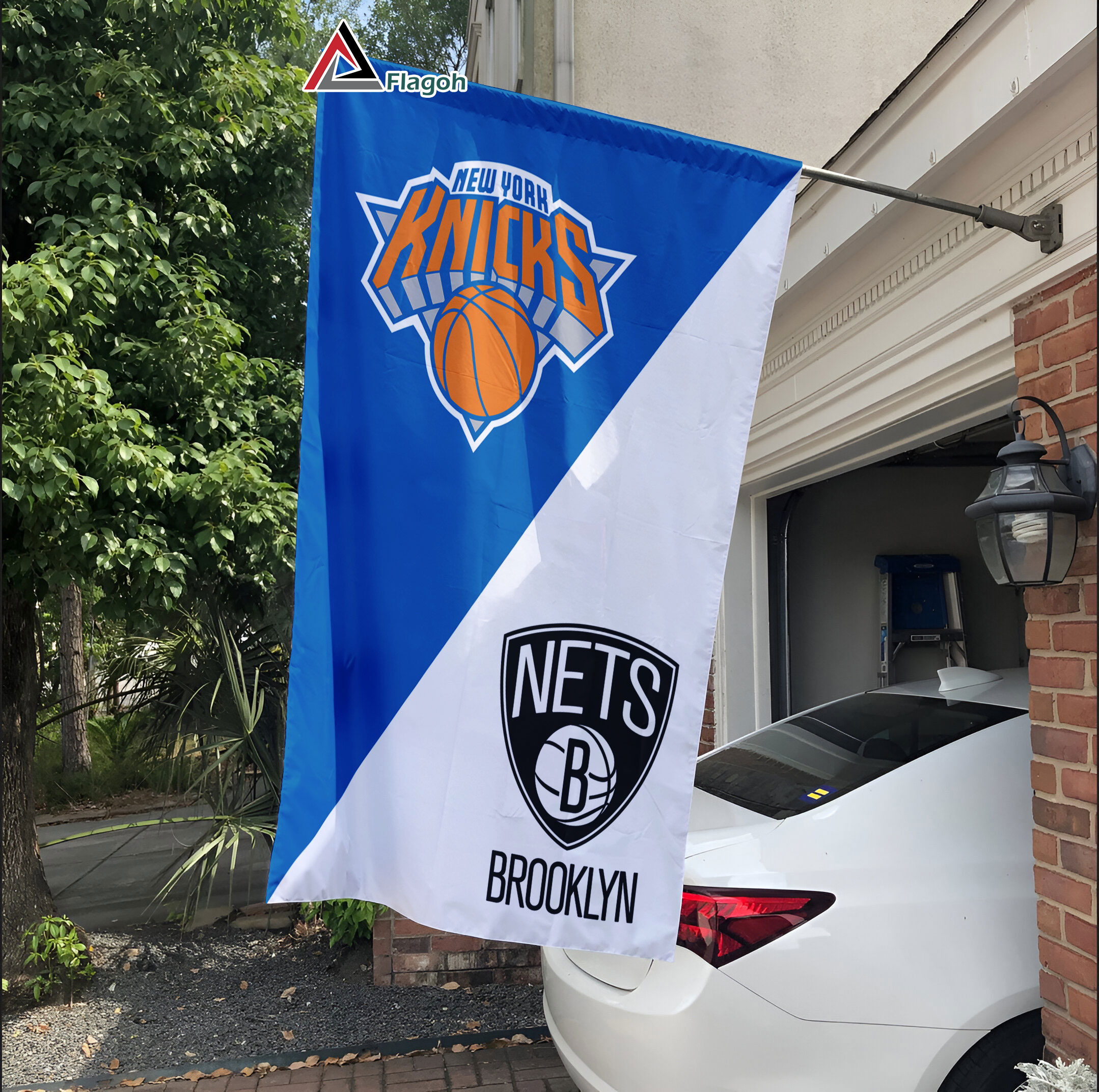 Knicks vs Nets House Divided Flag, NBA House Divided Flag - Image 6