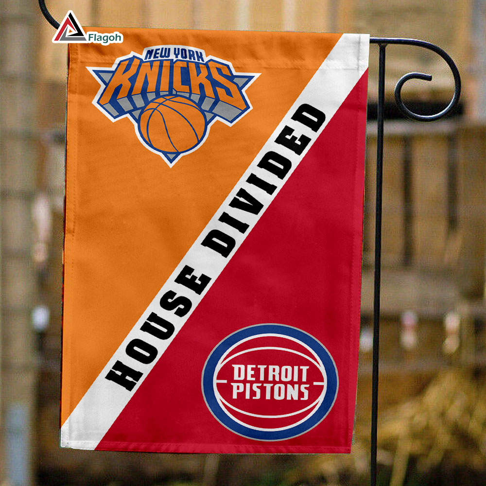 Knicks vs Pistons House Divided Flag, NBA House Divided Flag - Image 10