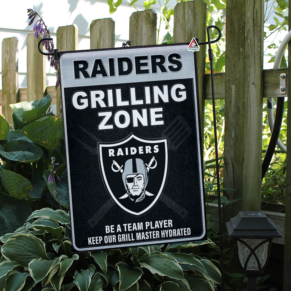 Las Vegas Raiders Grilling Zone Flag, Raiders Football Fans BBQ Flag - Image 3