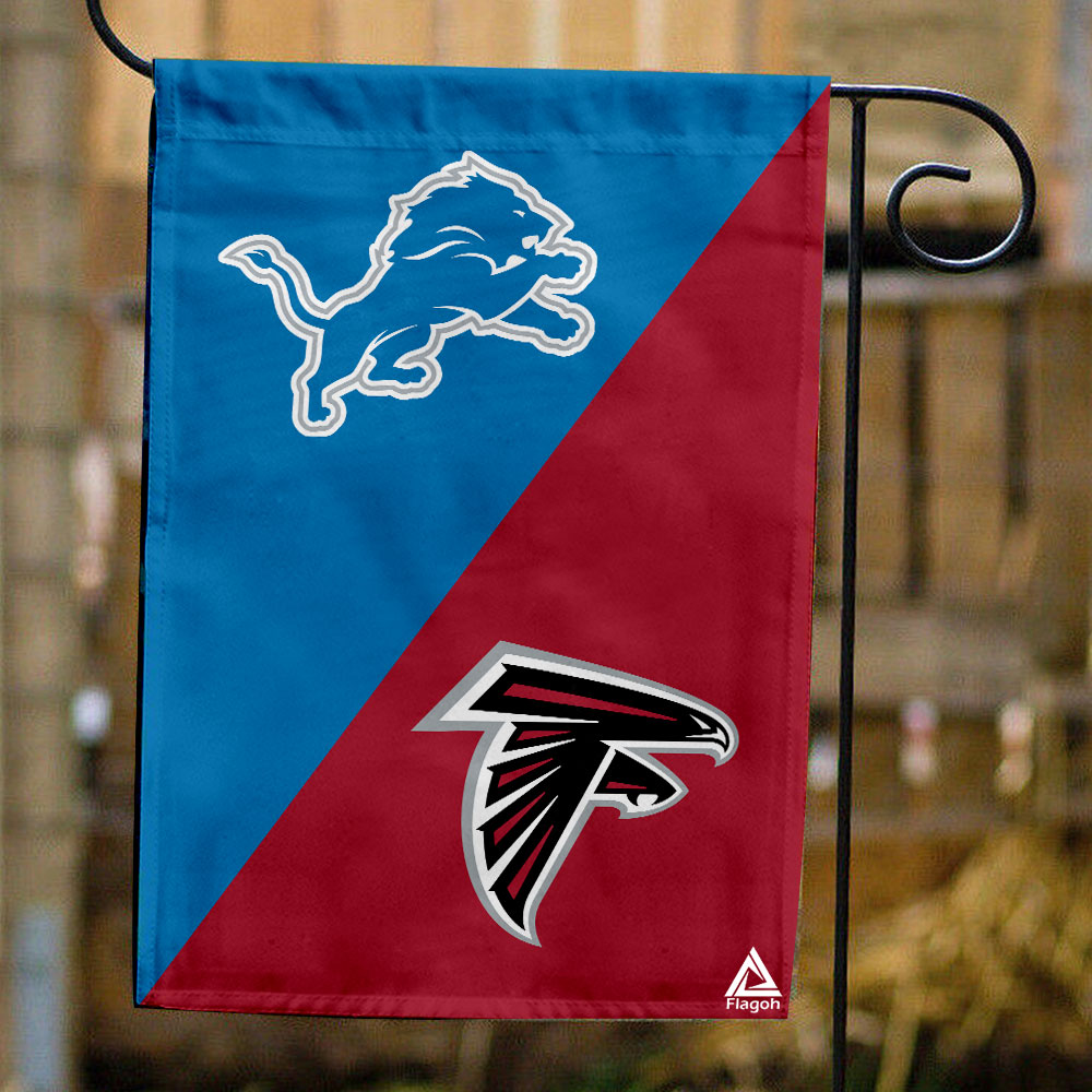 Lions vs Falcons House Divided Flag, NFL House Divided Flag