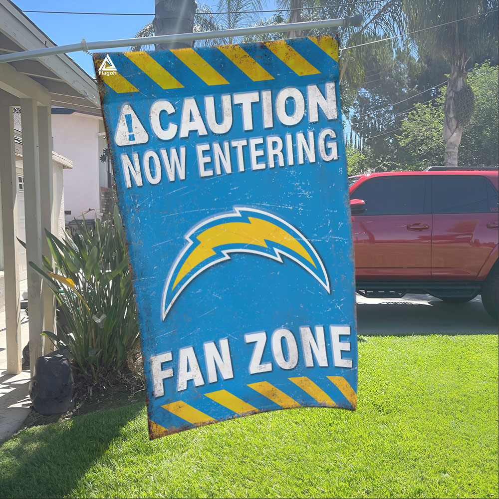 Los Angeles Chargers Fan Zone Flag, NFL Welcome Sport Flag - Image 2