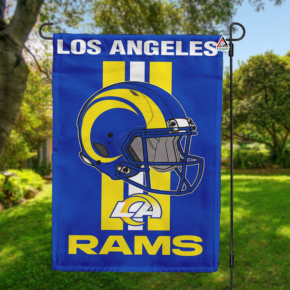 Los Angeles Rams Helmet Vertical Flag, Rams NFL Outdoor Flag
