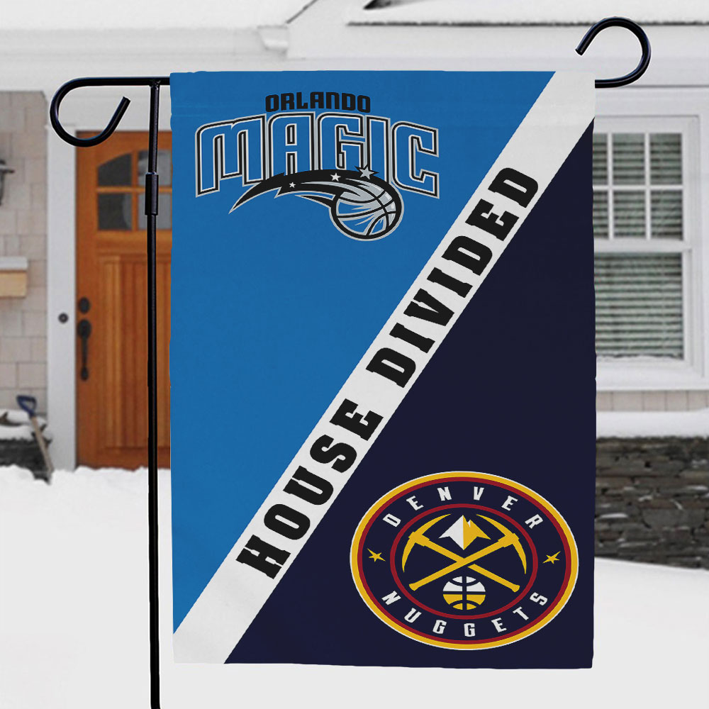 Magic vs Nuggets House Divided Flag, NBA House Divided Flag - Image 3