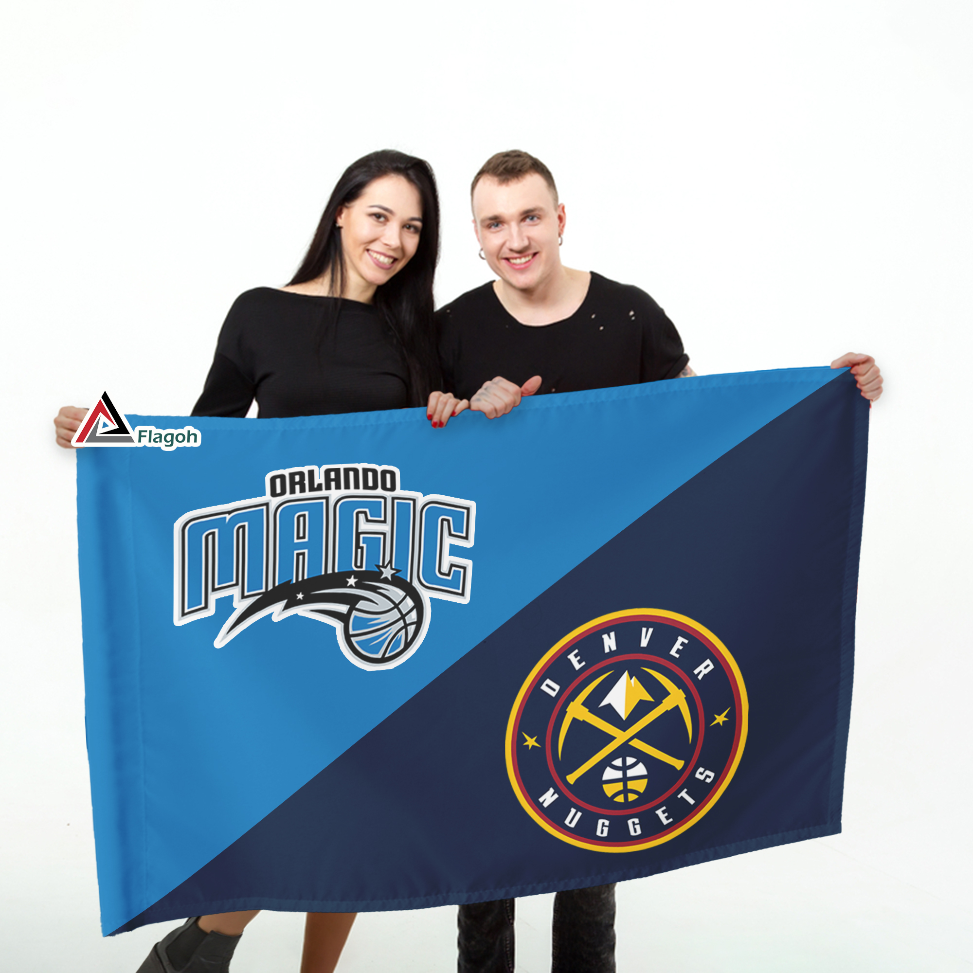 Magic vs Nuggets House Divided Flag, NBA House Divided Flag - Image 6