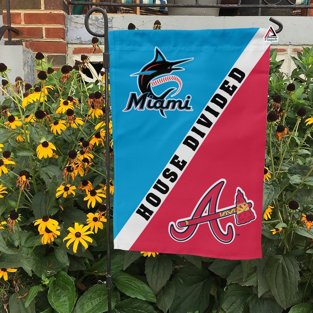 Marlins vs Braves House Divided Flag, MLB House Divided Flag - Image 6