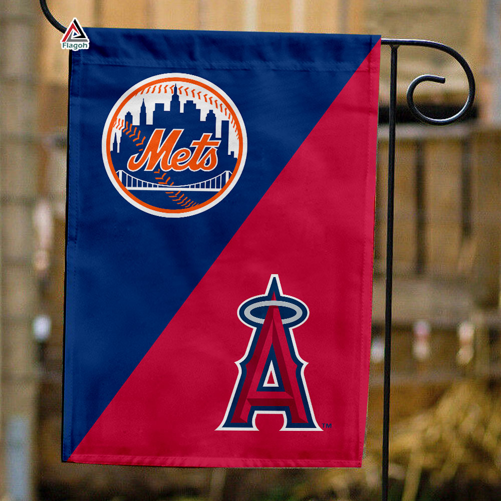 Mets vs Angels House Divided Flag, MLB House Divided Flag
