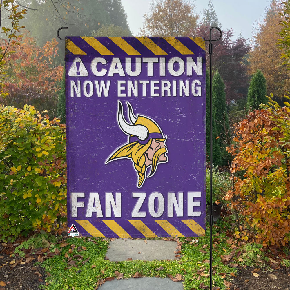 Minnesota Vikings Fan Zone Flag, NFL Welcome Sport Flag - Image 3