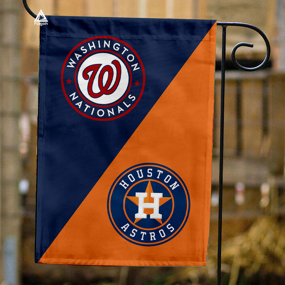 Nationals vs Astros House Divided Flag, MLB House Divided Flag