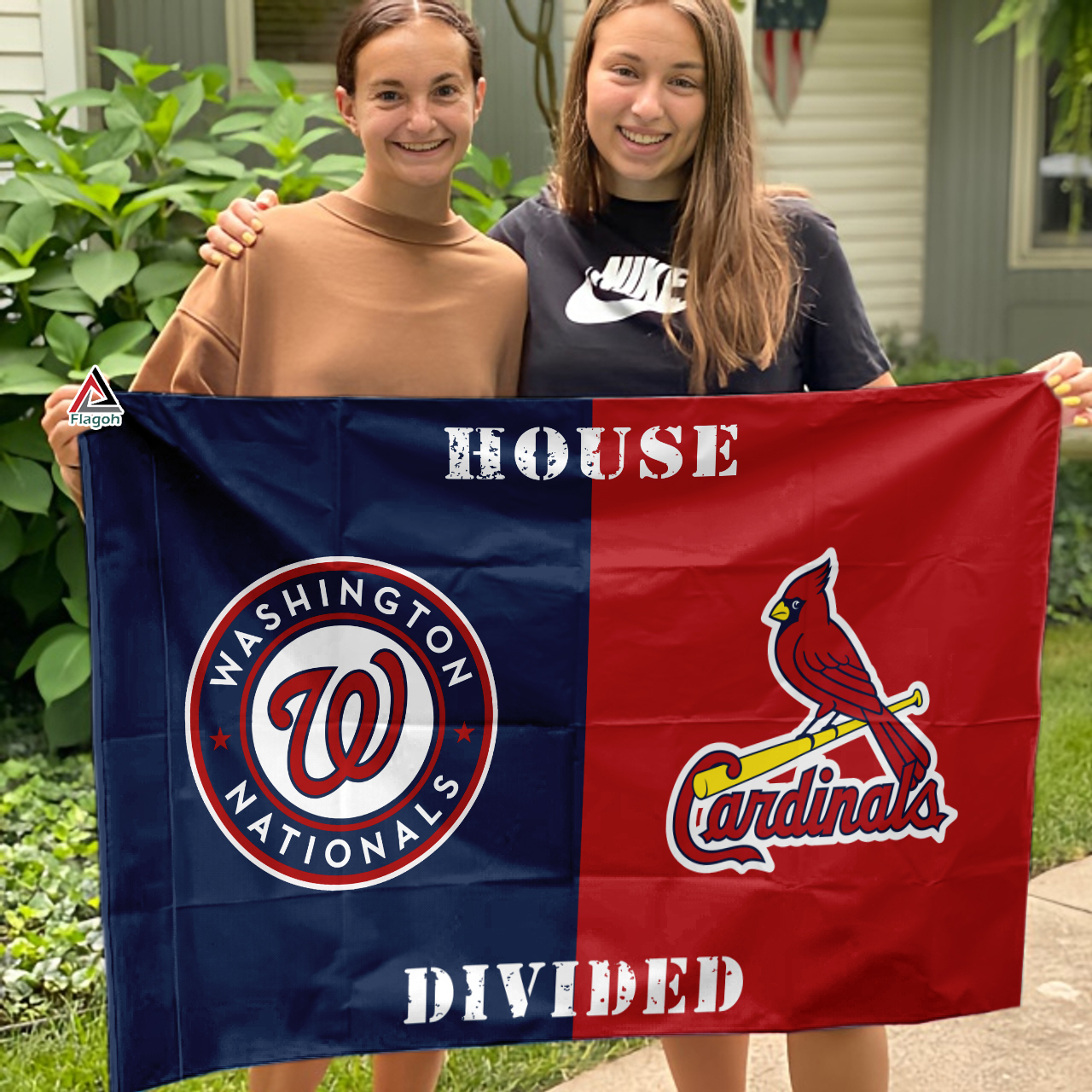 Nationals vs Cardinals House Divided Flag, MLB House Divided Flag - Image 3