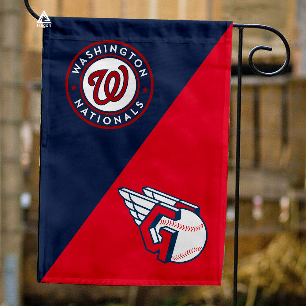 Nationals vs Guardians House Divided Flag, MLB House Divided Flag
