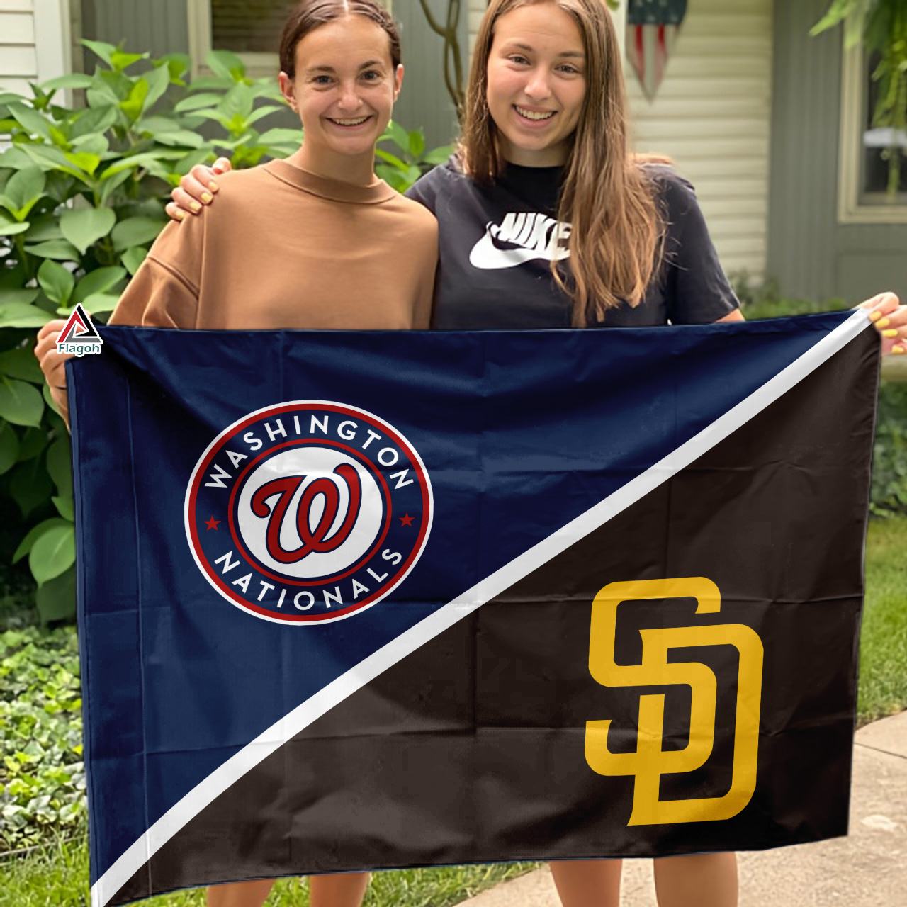 Nationals vs Padres House Divided Flag, MLB House Divided Flag - Image 3