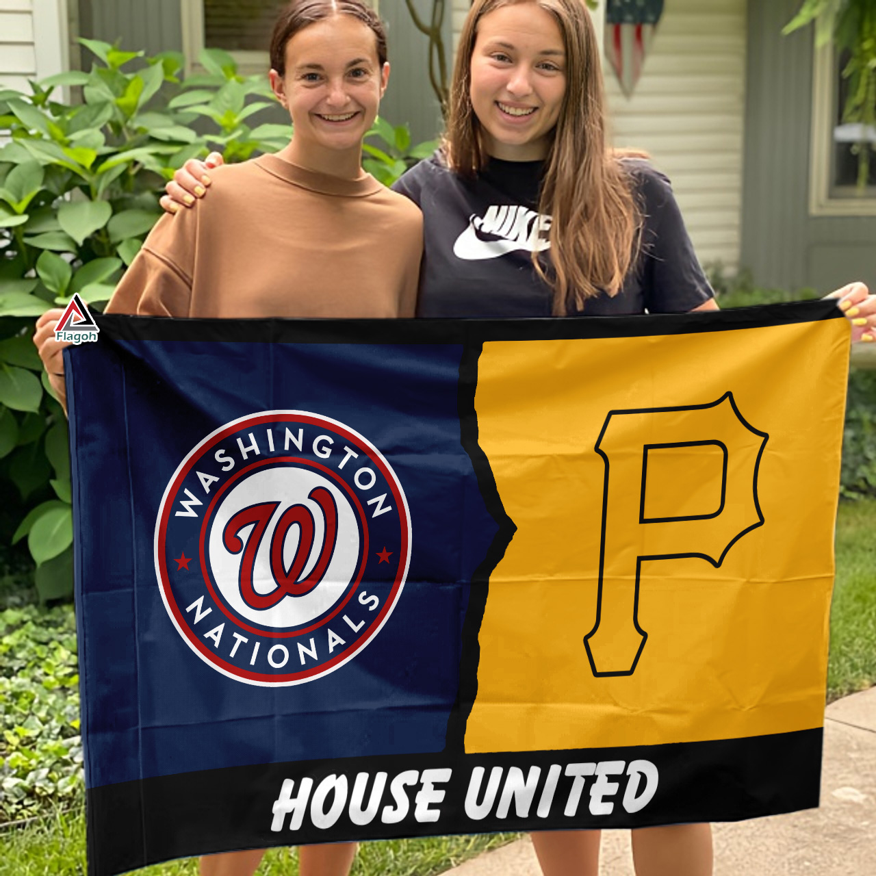 Nationals vs Pirates House Divided Flag, MLB House Divided Flag - Image 3