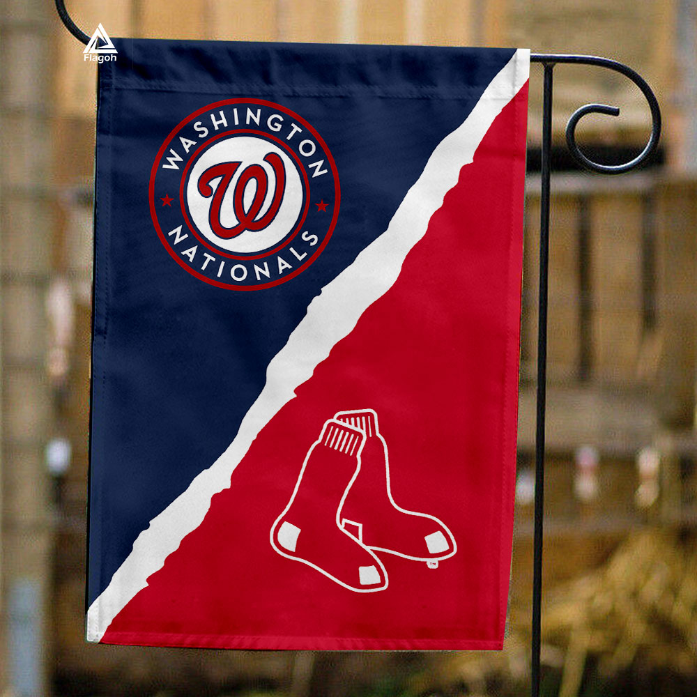 Nationals vs Red Sox House Divided Flag, MLB House Divided Flag