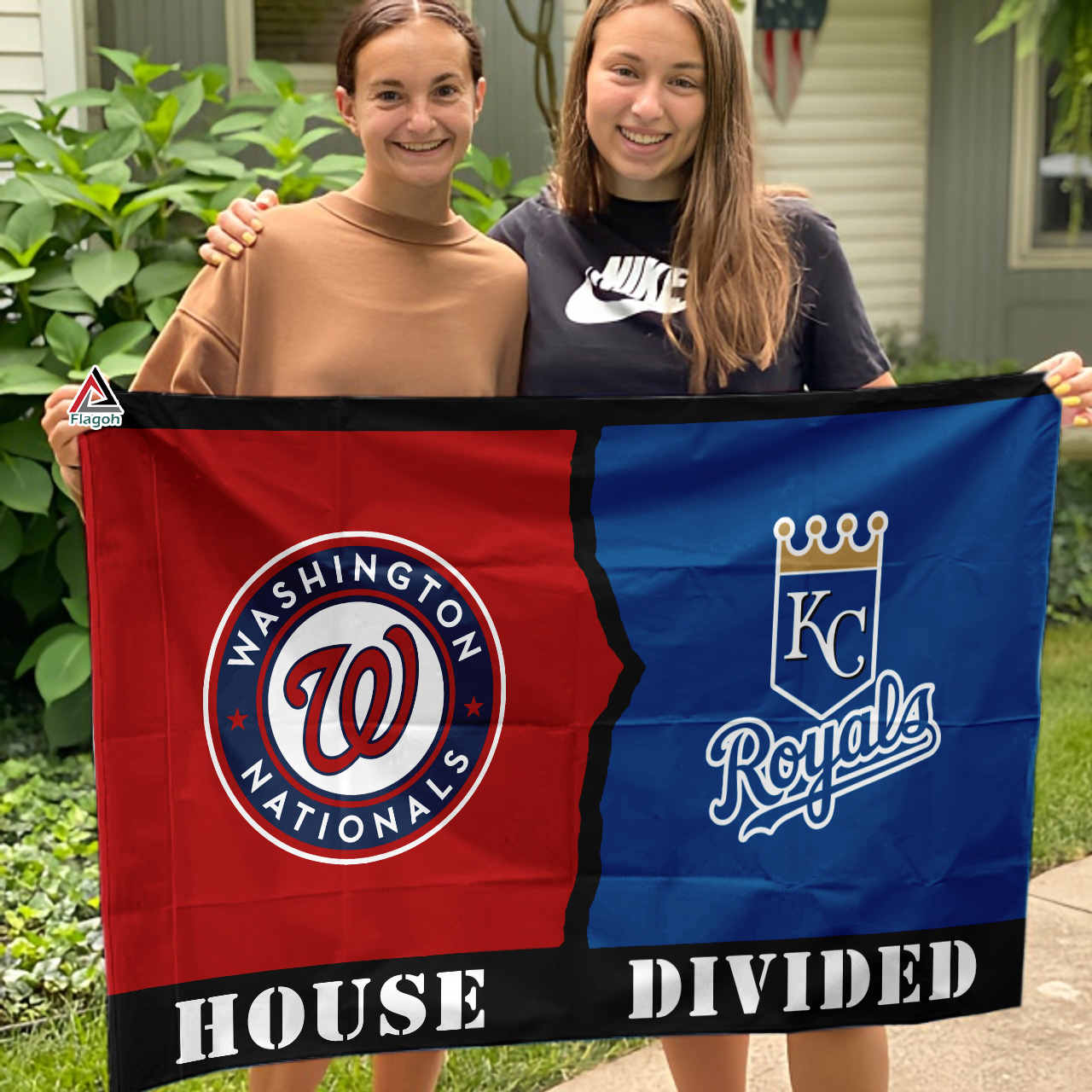 Nationals vs Royals House Divided Flag, MLB House Divided Flag - Image 3