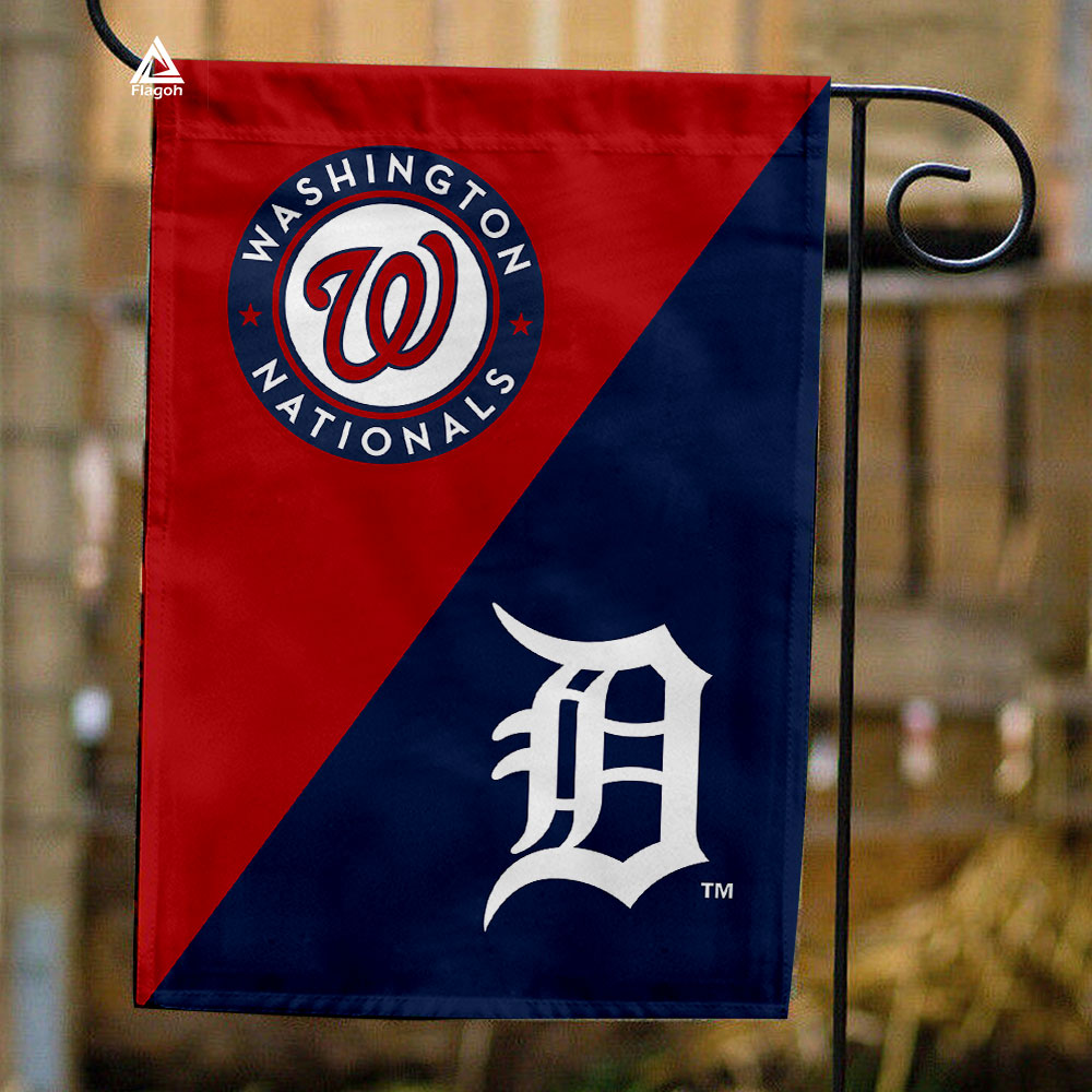Nationals vs Tigers House Divided Flag, MLB House Divided Flag
