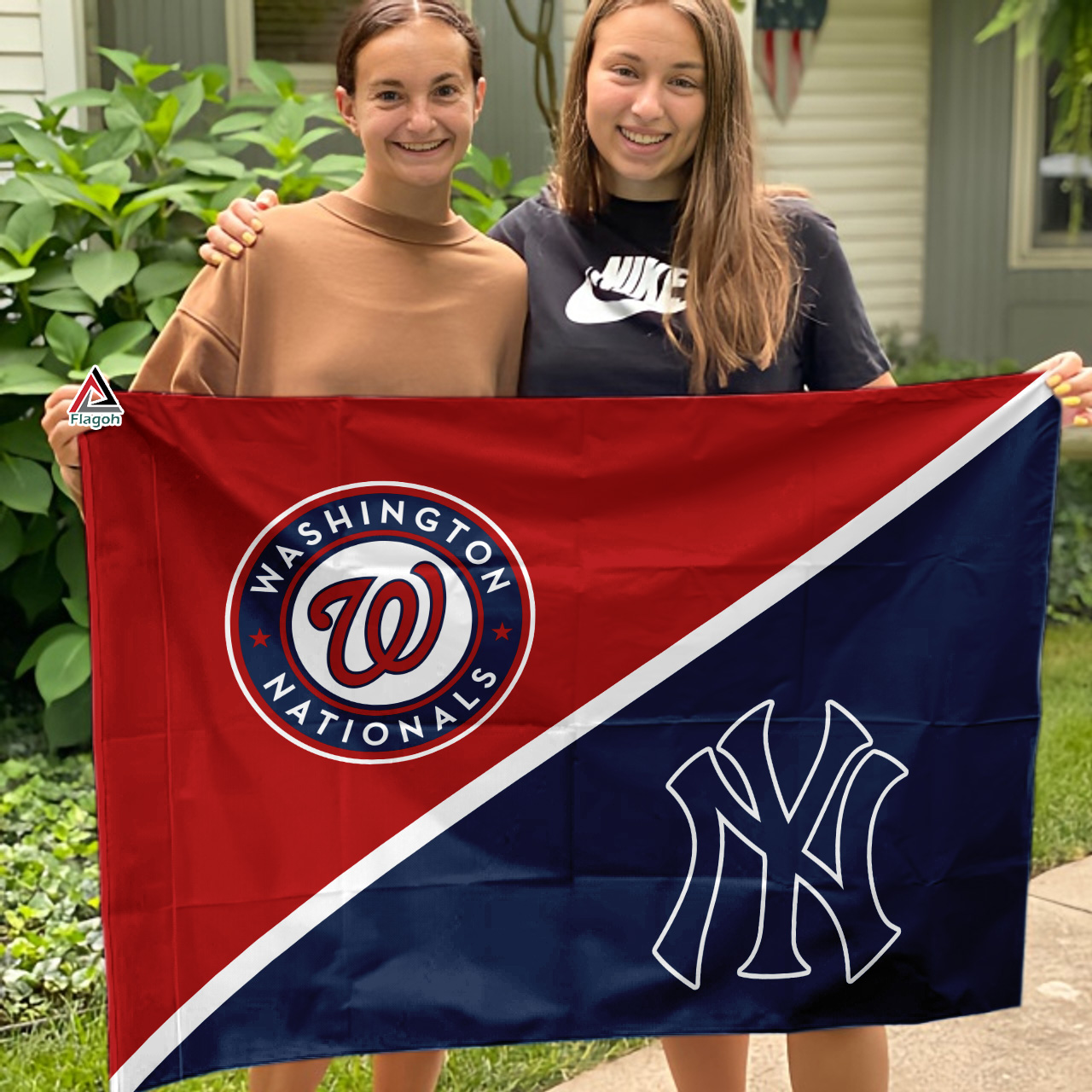Nationals vs Yankees House Divided Flag, MLB House Divided Flag - Image 3