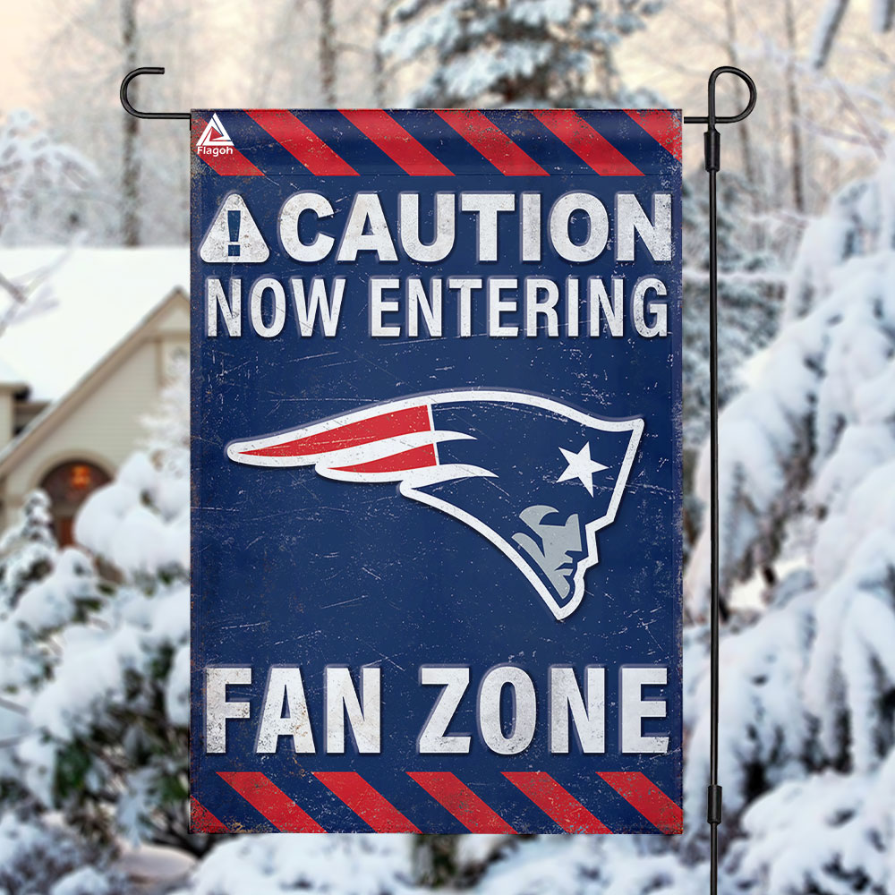 New England Patriots Fan Zone Flag, NFL Welcome Sport Flag