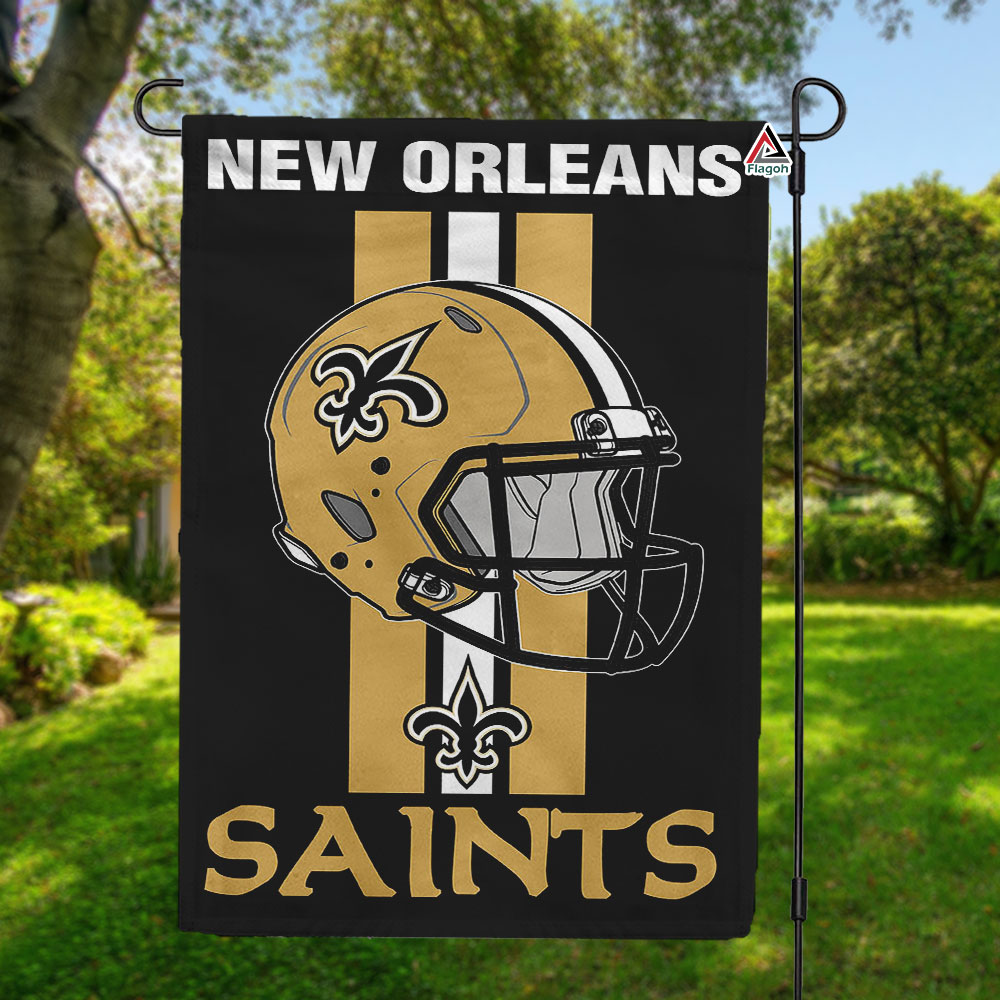 New Orleans Saints Helmet Vertical Flag, Saints NFL Outdoor Flag