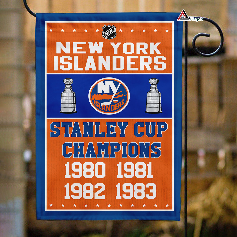 New York Islanders Stanley Cup Champions Flag, Islanders Stanley Cup Flag, NHL Premium Flag