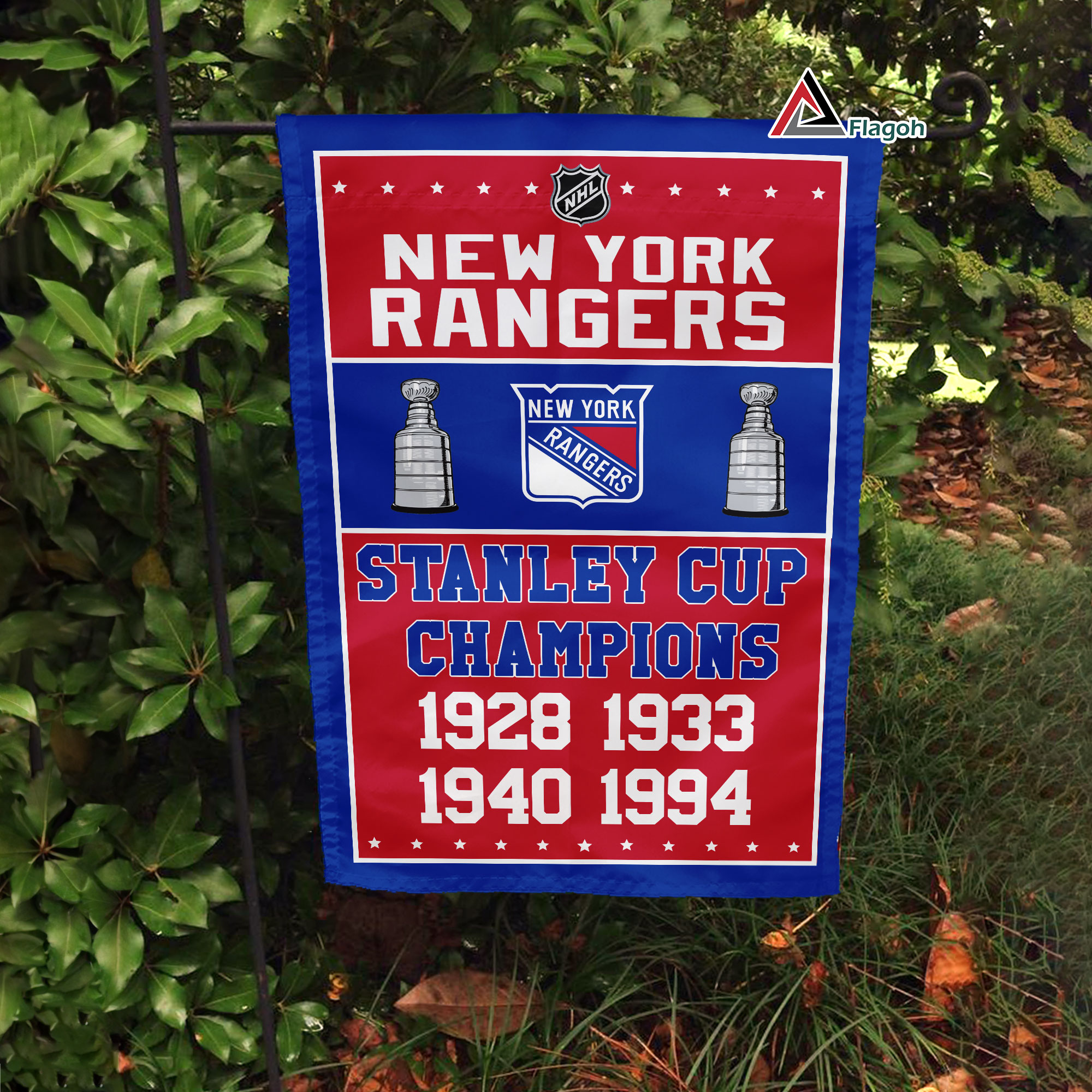 New York Rangers Stanley Cup Champions Flag, Rangers Stanley Cup Flag, NHL Premium Flag - Image 4