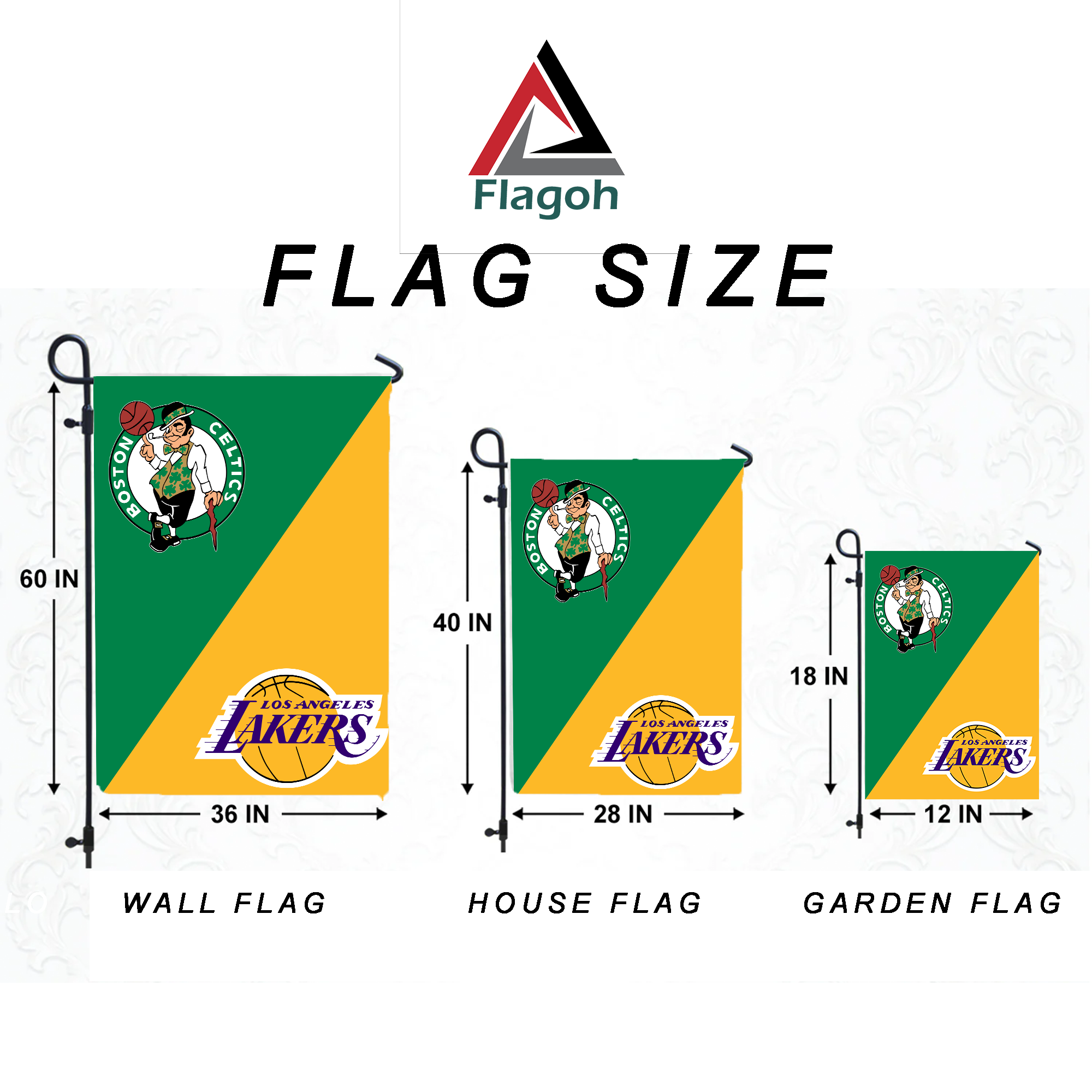 Pacers vs Celtics House Divided Flag, NBA House Divided Flag - Image 8